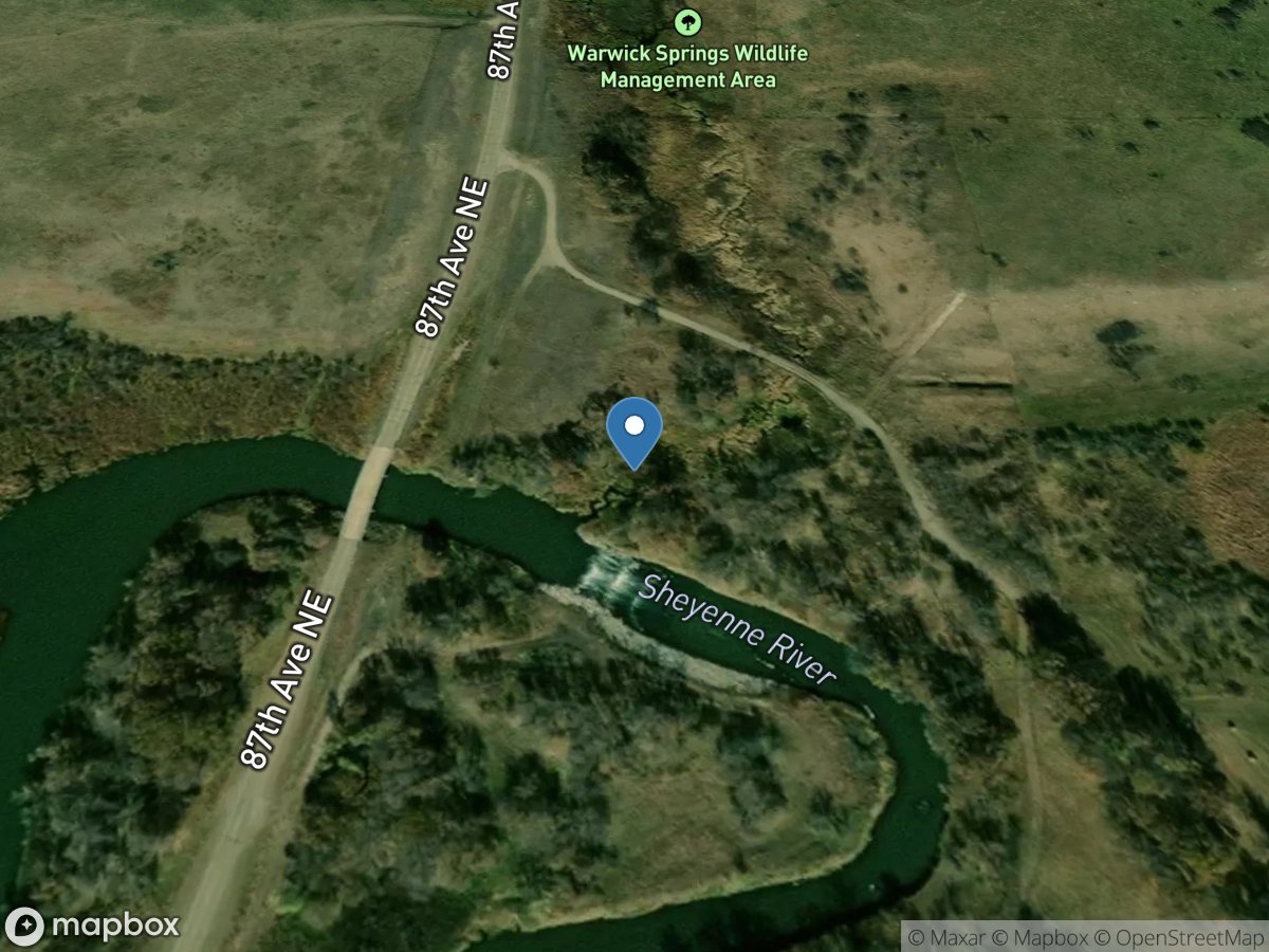 Sheyenne River near Warwick, ND location