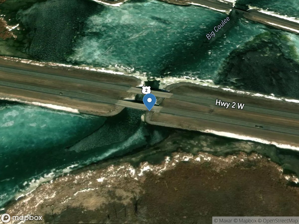 Big Coulee at Highway 2 near Churchs Ferry, ND location