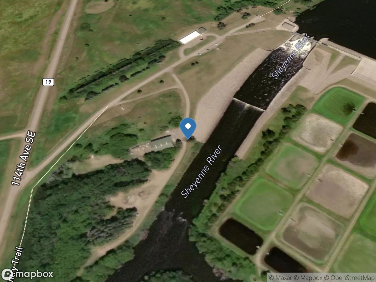 Sheyenne River below Baldhill DAM, ND location