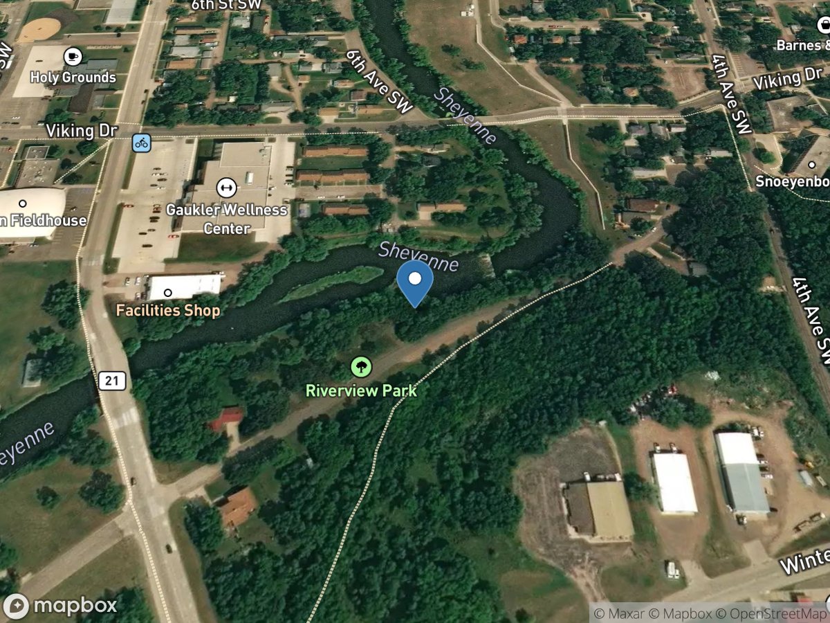 Sheyenne River at Valley City, ND location