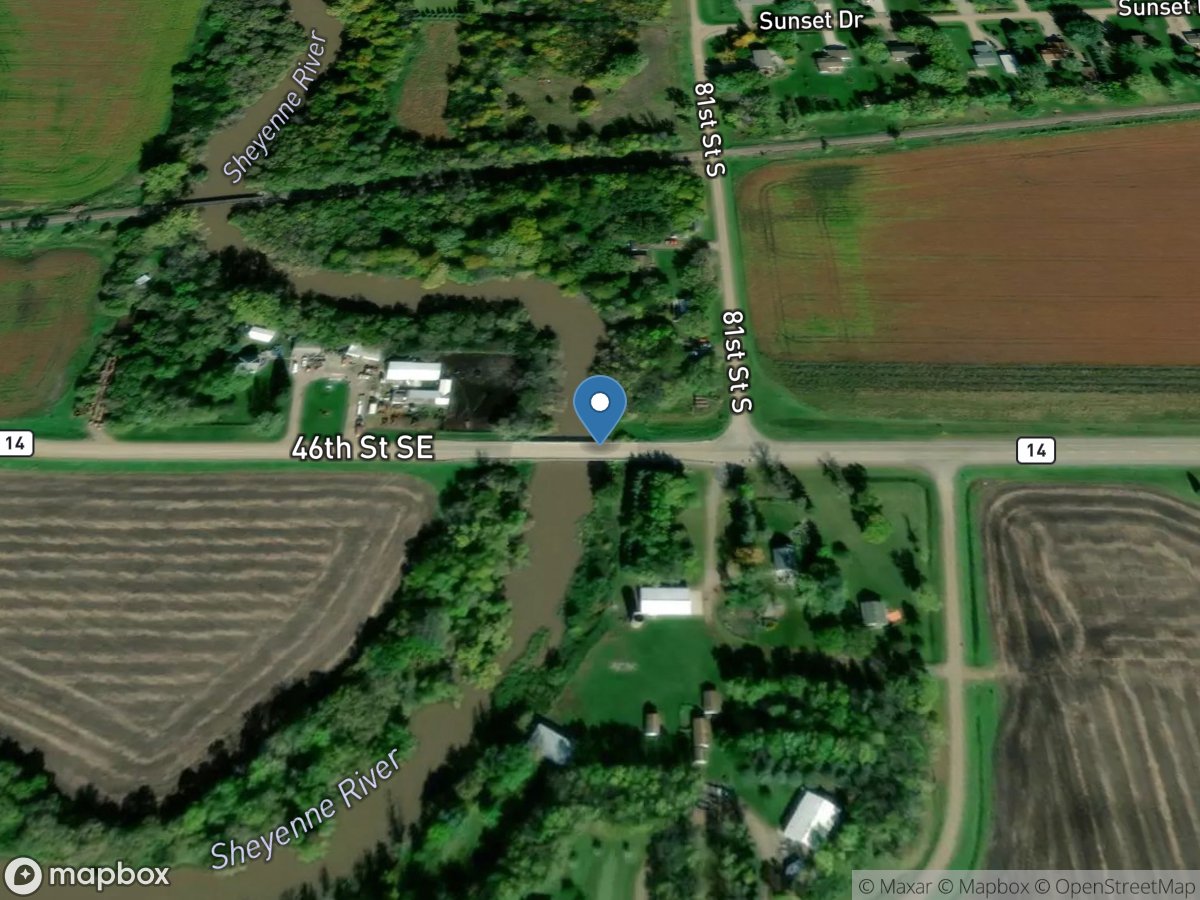 Sheyenne River above Sheyenne River Diversion near Horace, ND location