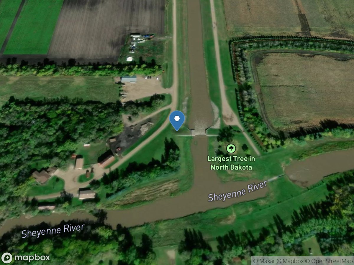 Sheyenne River Diversion near Horace, ND location