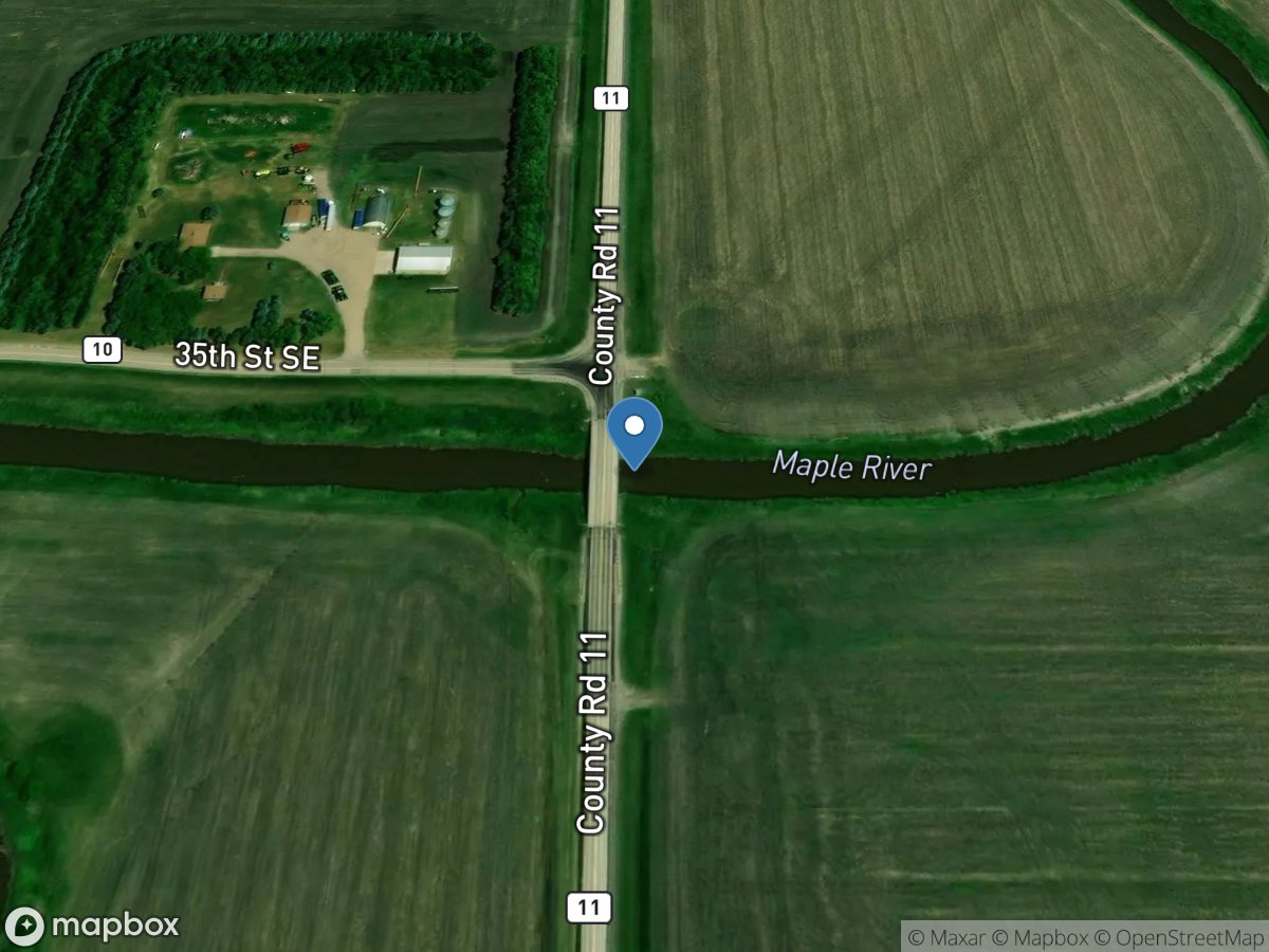 Maple River below Mapleton, ND location