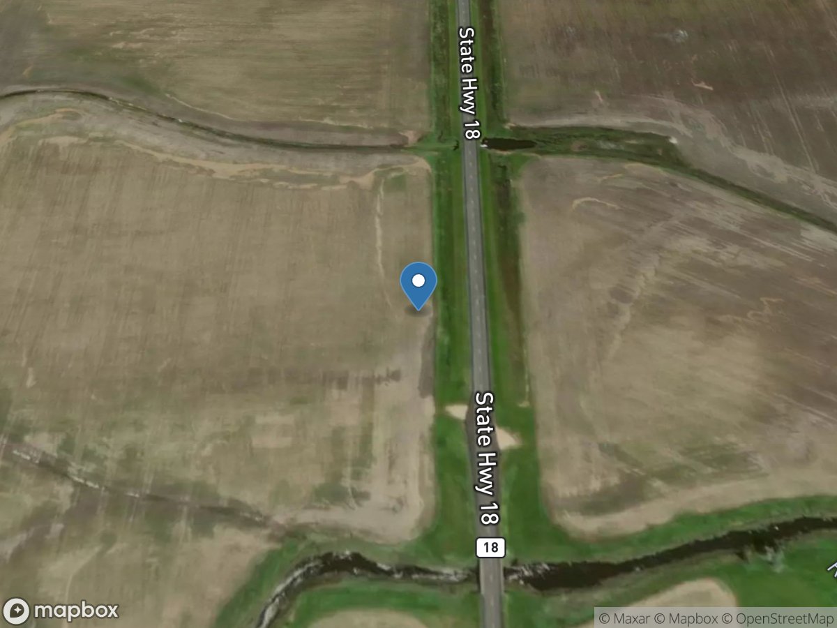 Rush River at Amenia, ND location