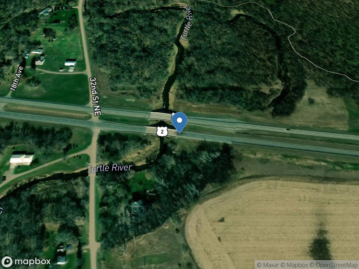 Turtle River at Turtle River State Park near Arvilla, ND location