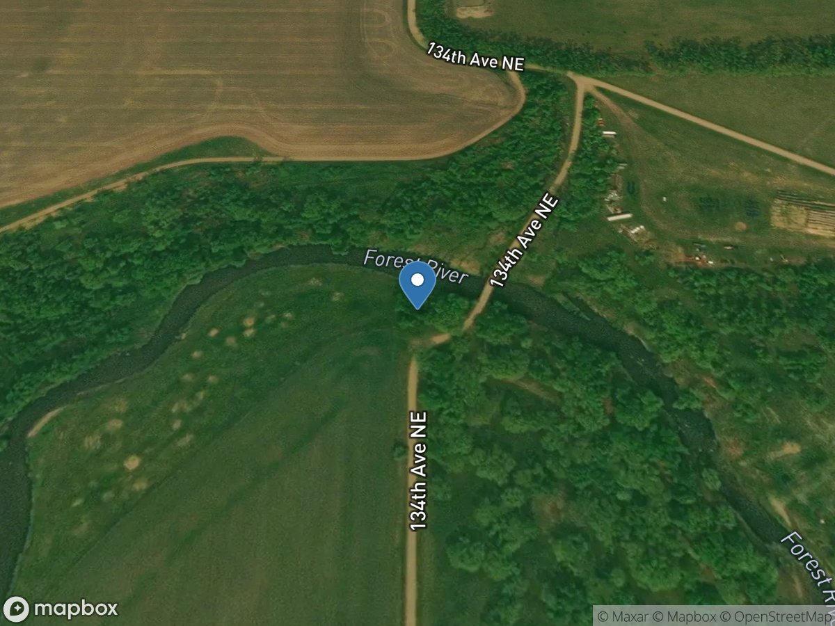 Forest River near Fordville, ND location