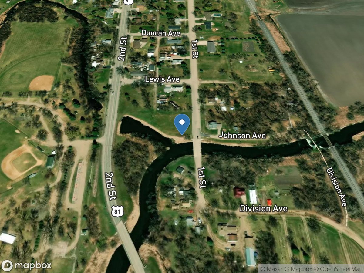 Forest River at Minto, ND location