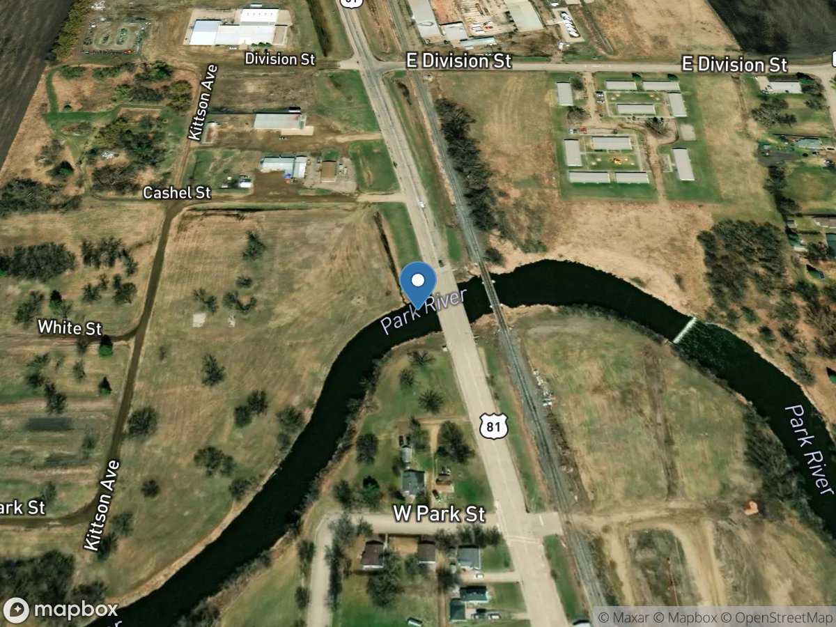 Park River at Grafton, ND location