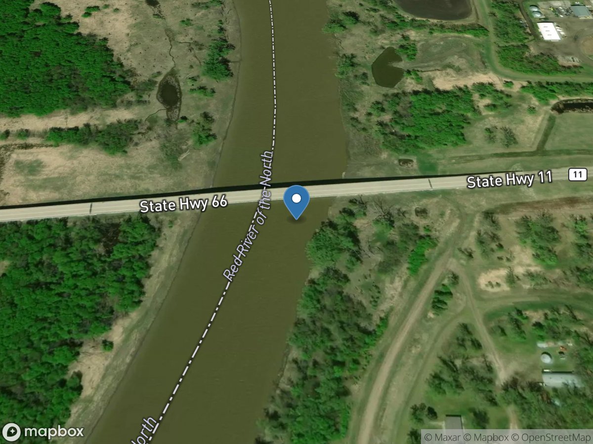 Red River of the North at Drayton, ND location