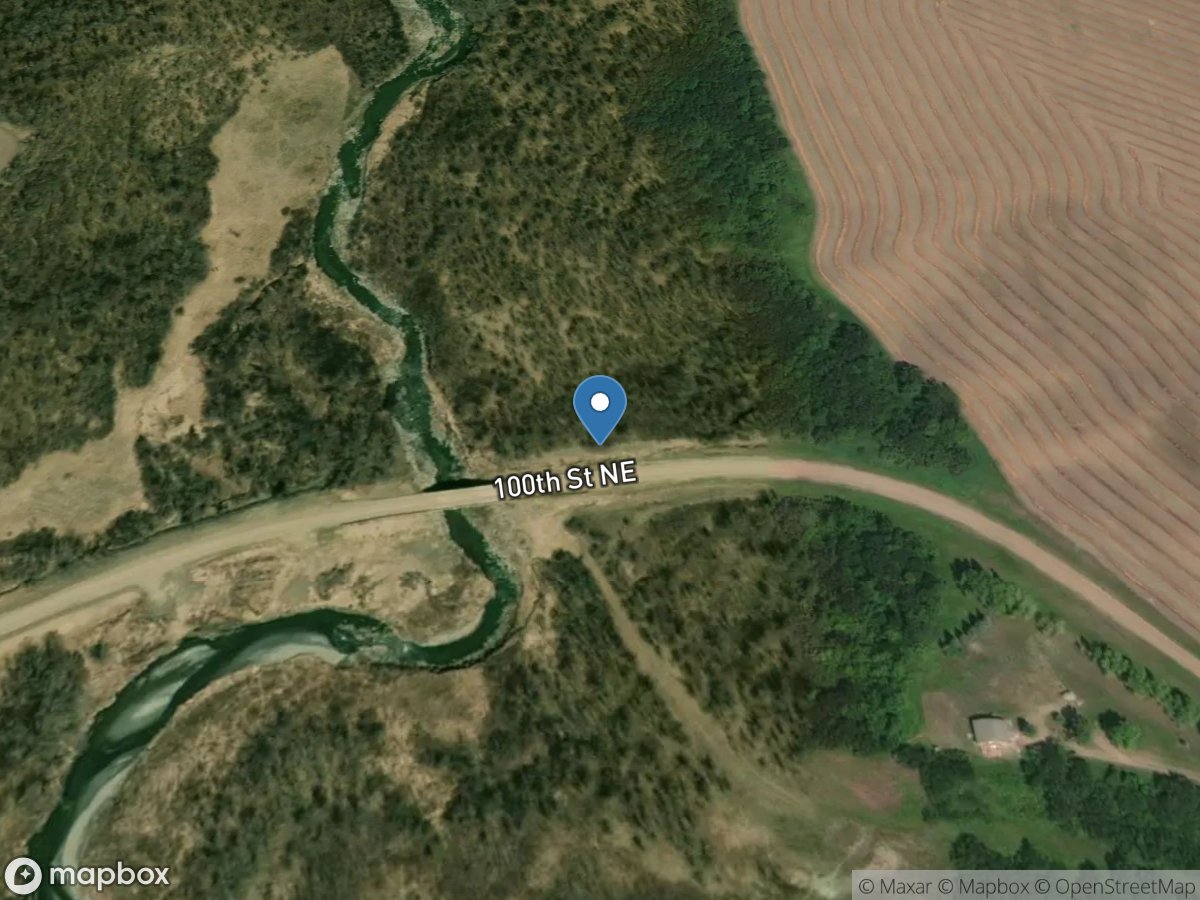 Little South Pembina River near Walhalla, ND location