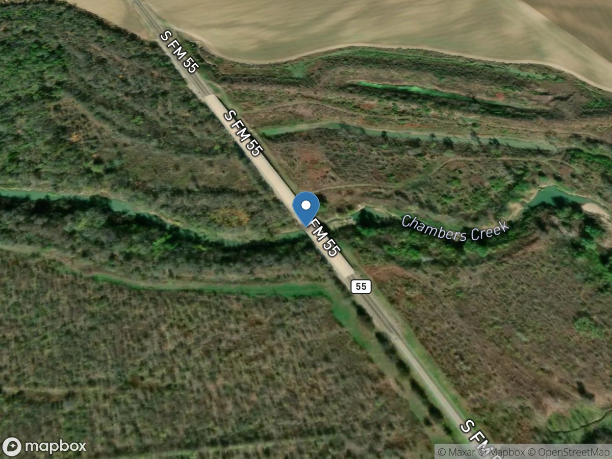 Chambers Creek at FM 55 near Avalon, TX location