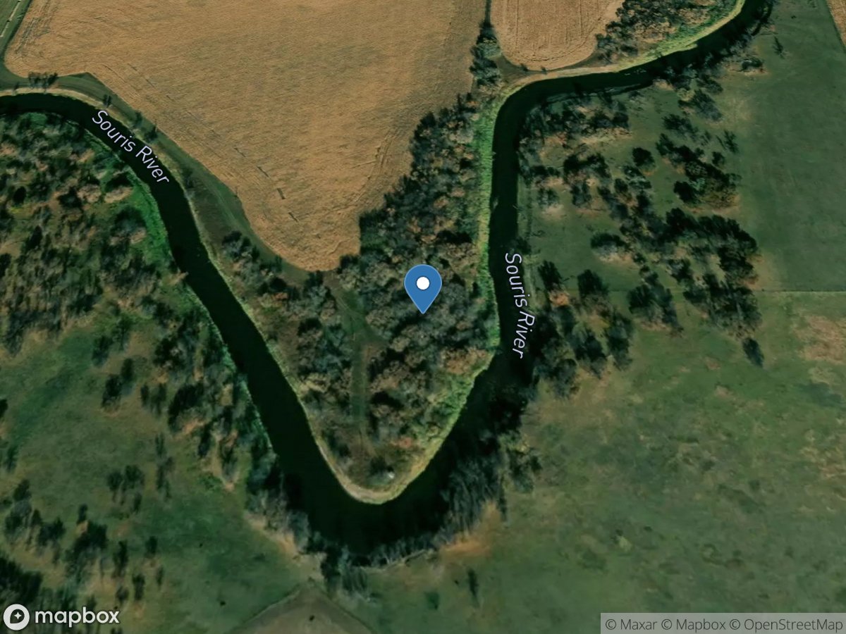 Souris River near Verendrye, ND location