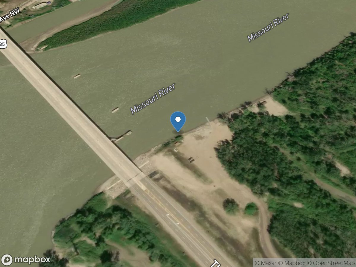 Missouri River near Williston, ND location