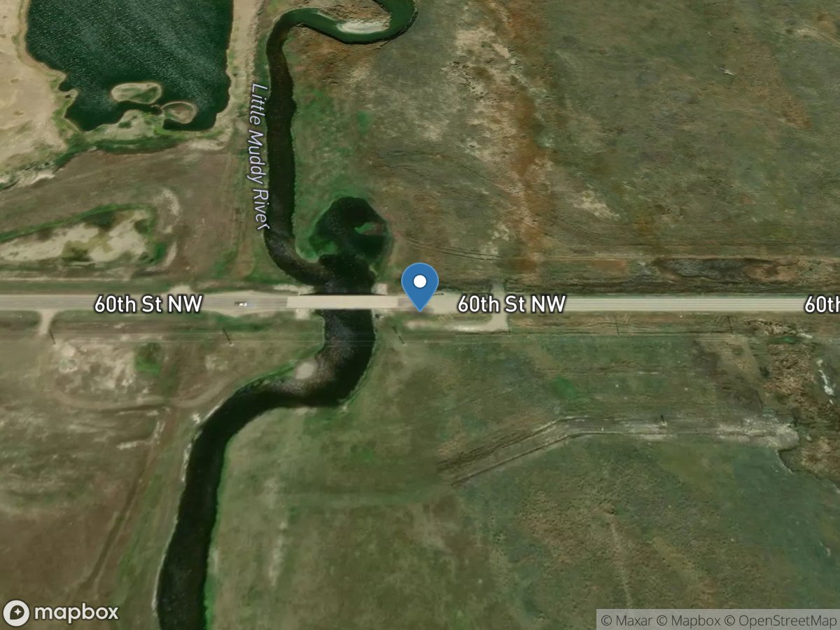 Little Muddy River below Cow Creek near Williston, ND location