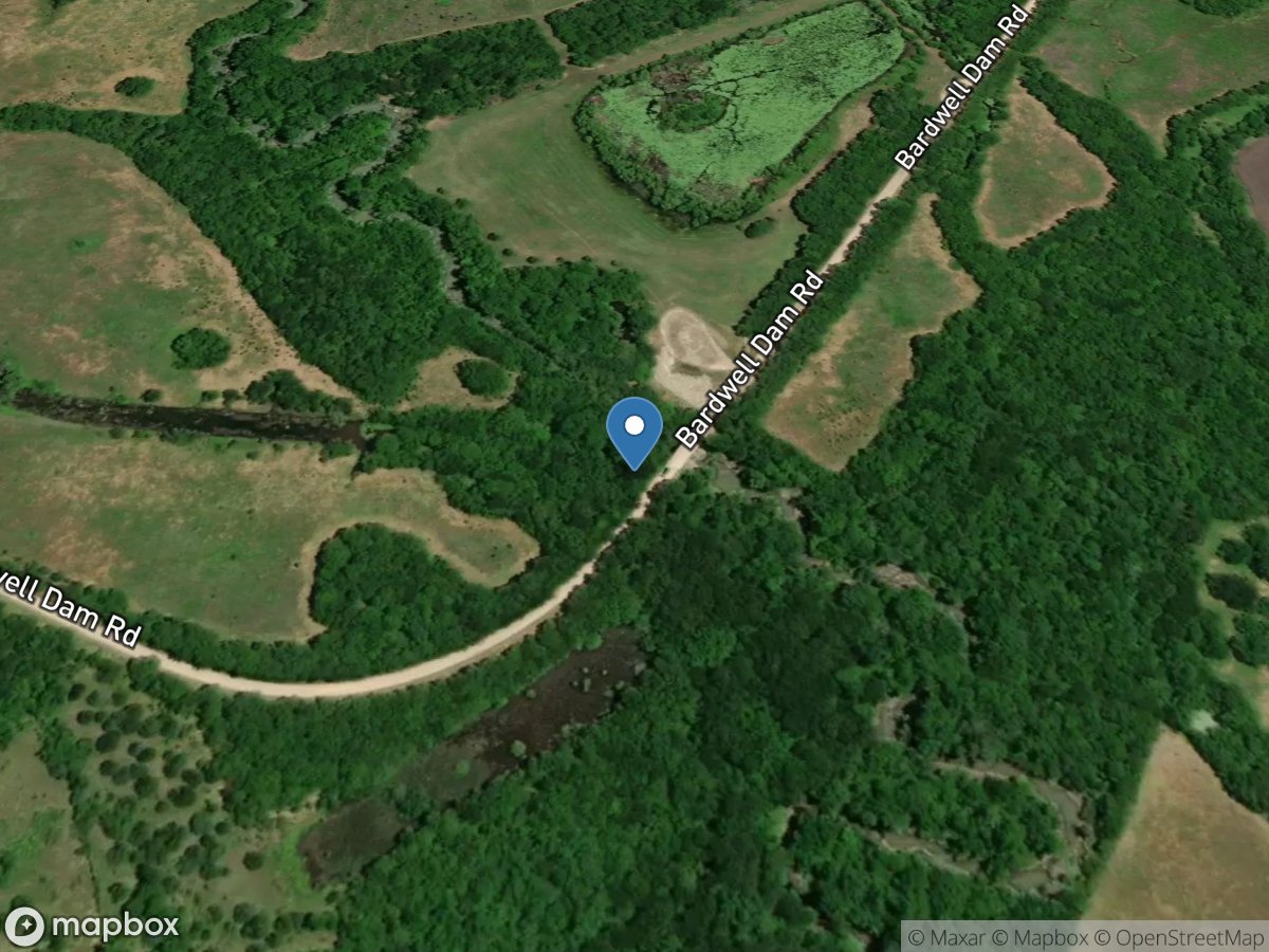 Waxahachie Creek near Bardwell, TX location