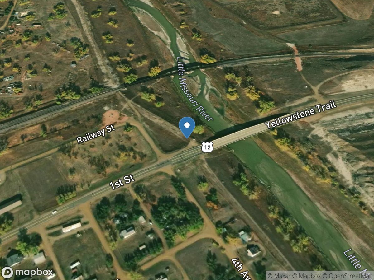Little Missouri River at Marmarth, ND location