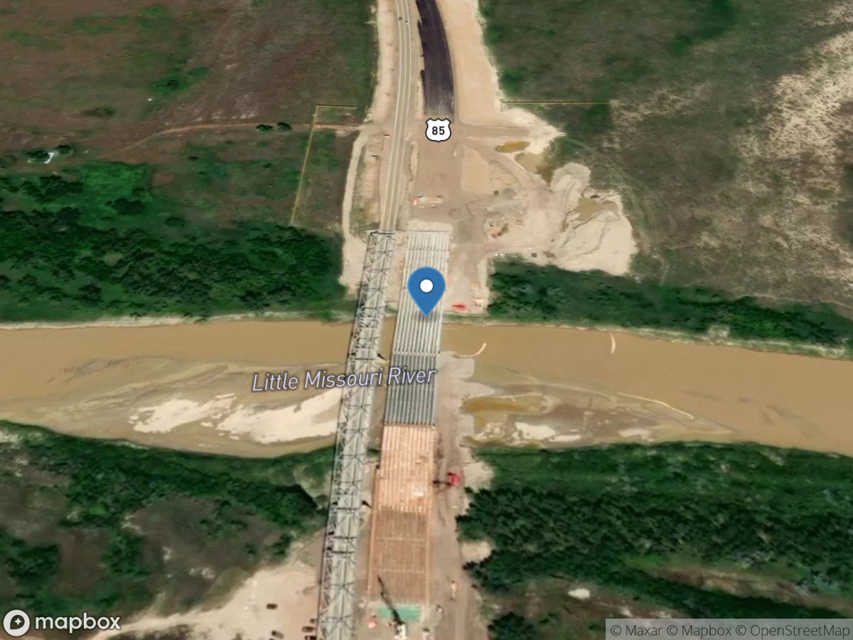 Little Missouri River near Watford City, ND location