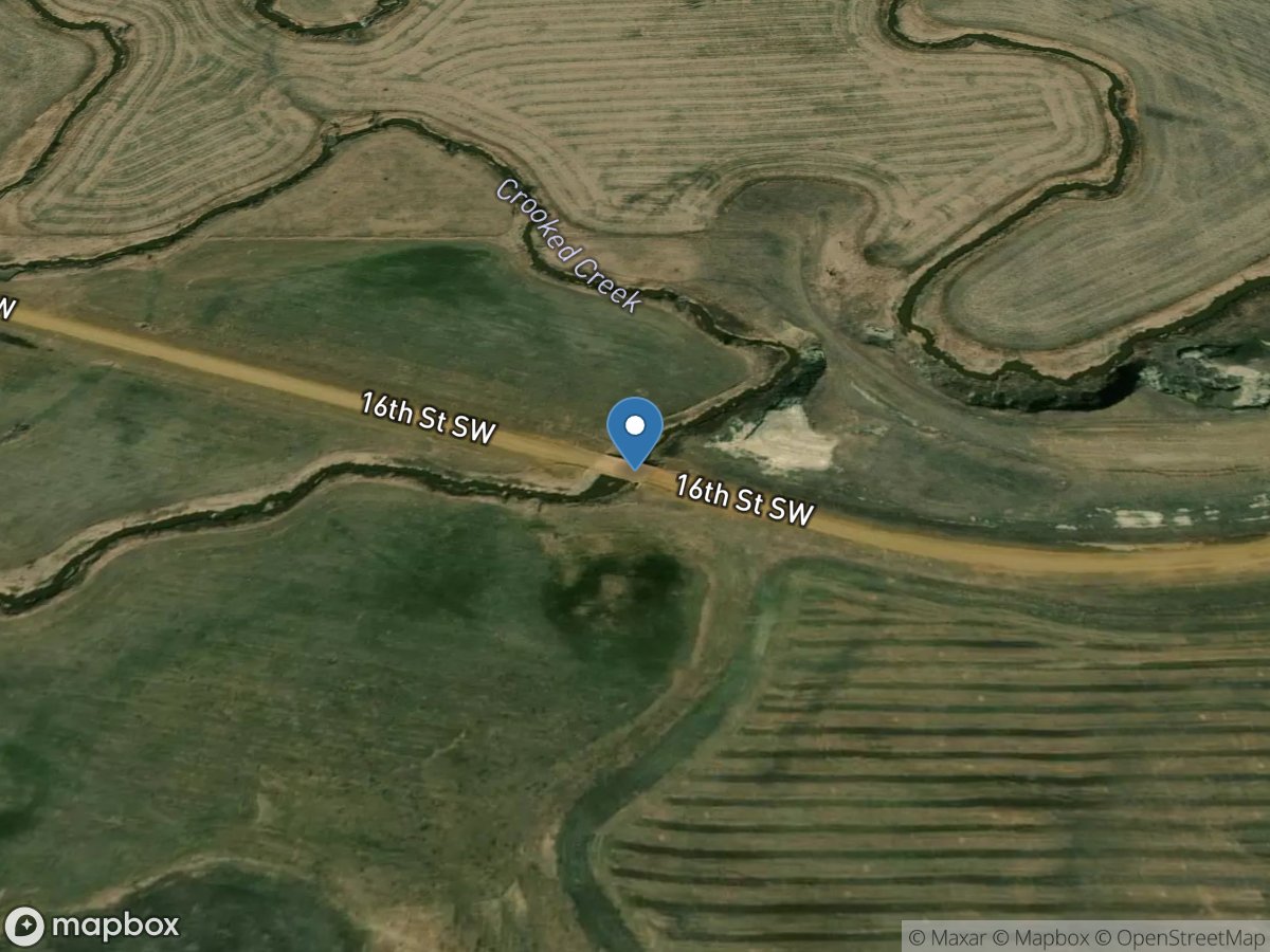 Crooked Creek near Emerson, ND location