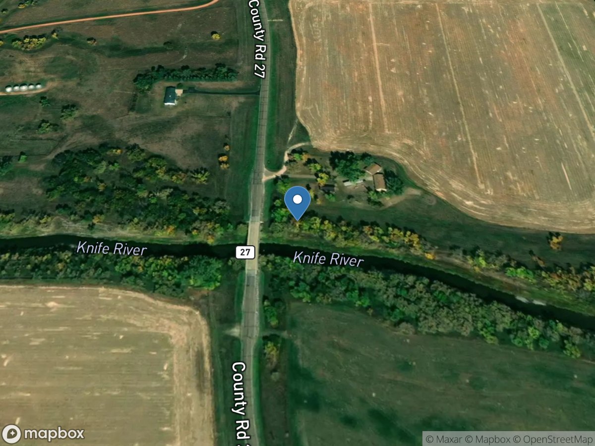 Knife River at Hazen, ND location