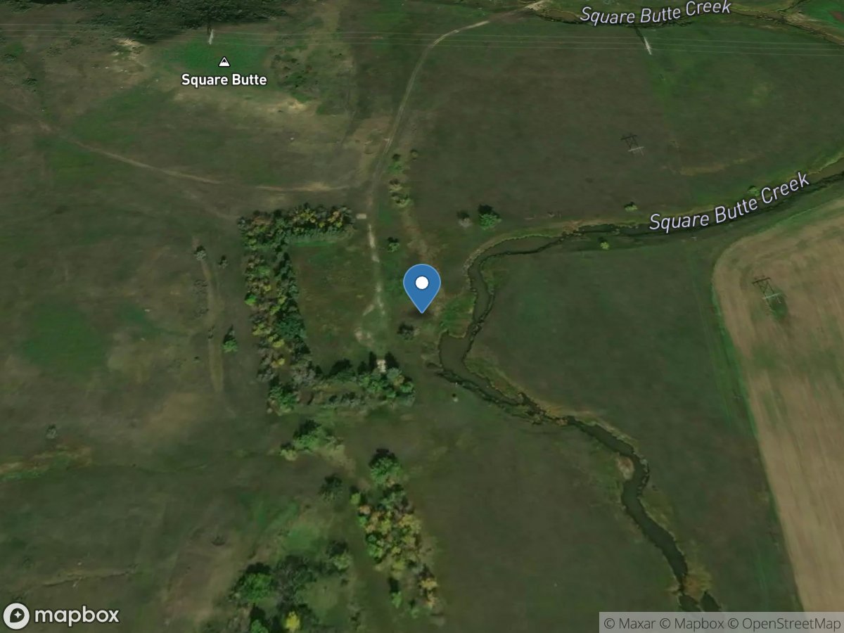 Square Butte Creek below Center, ND location