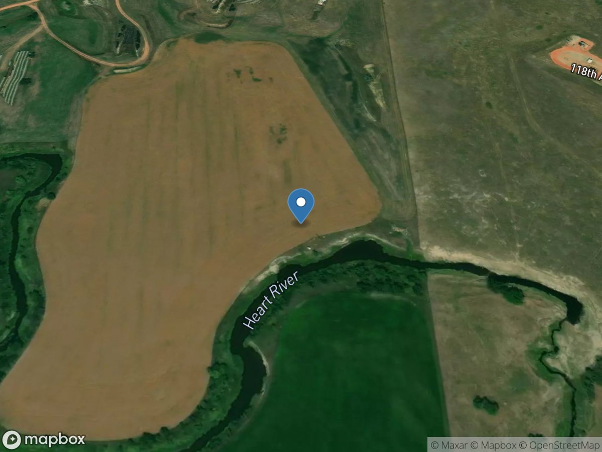 Heart River near South Heart, ND location