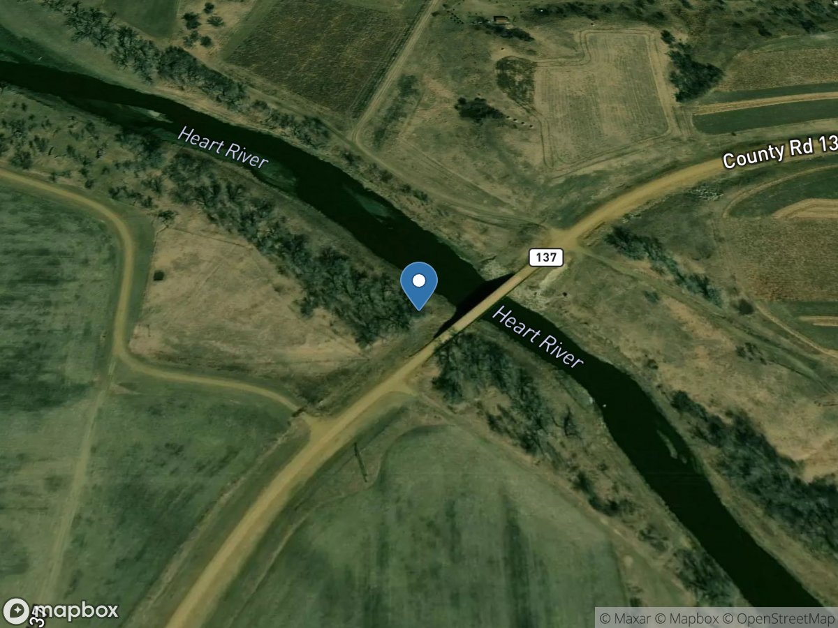 Heart River at Stark Bridge near Judson, ND location