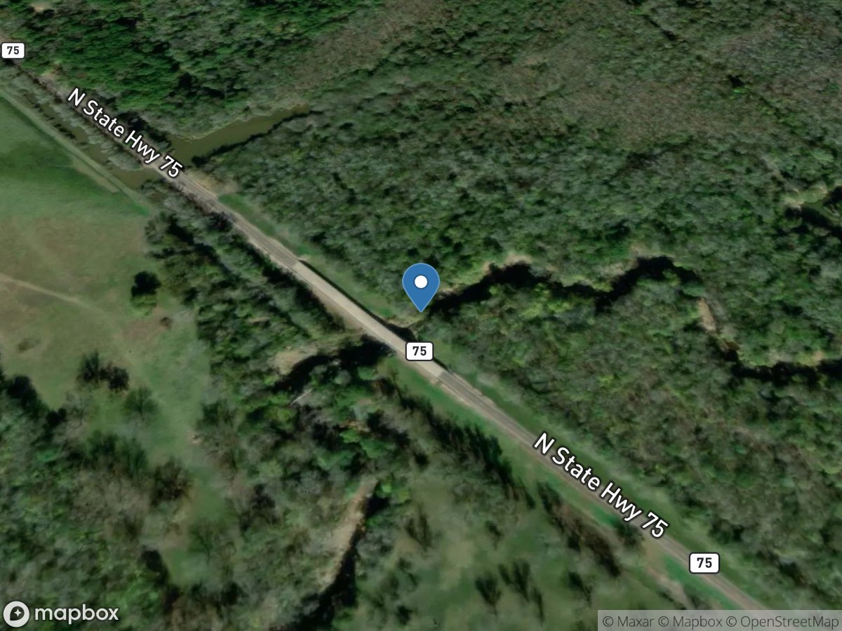 Tehuacana Creek near Streetman, TX location