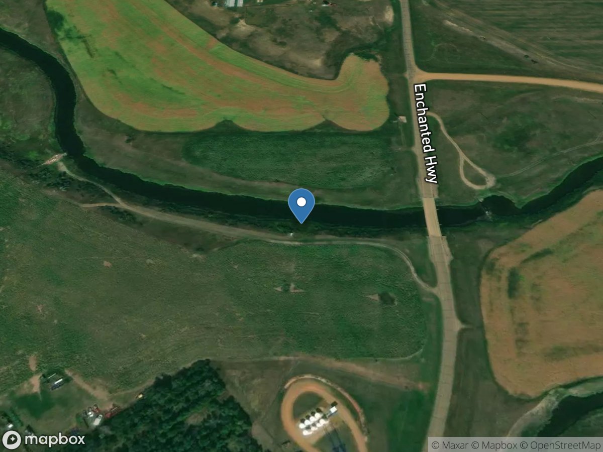 Cannonball River at Regent, ND location