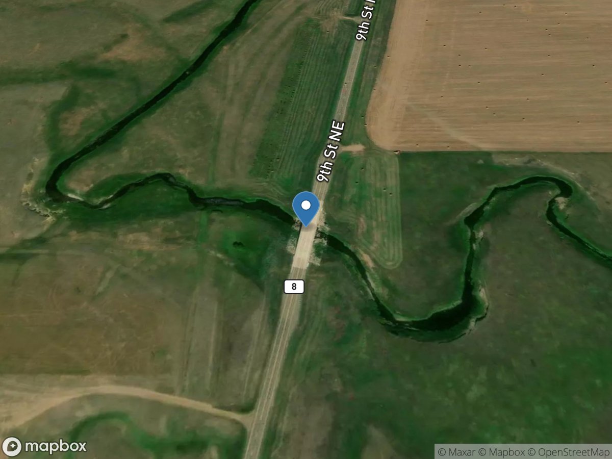 Cedar Creek near Haynes, ND location