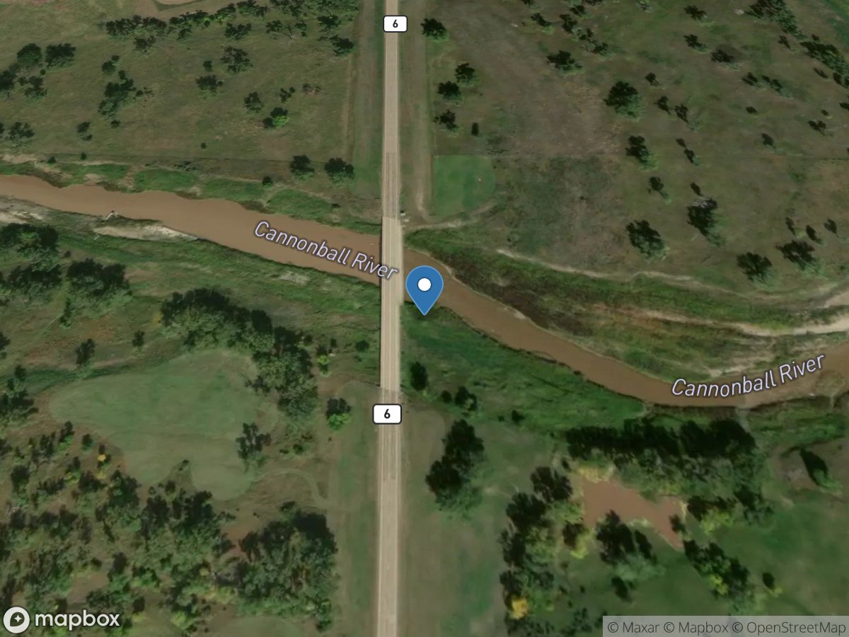 Cannonball River at Breien, ND location