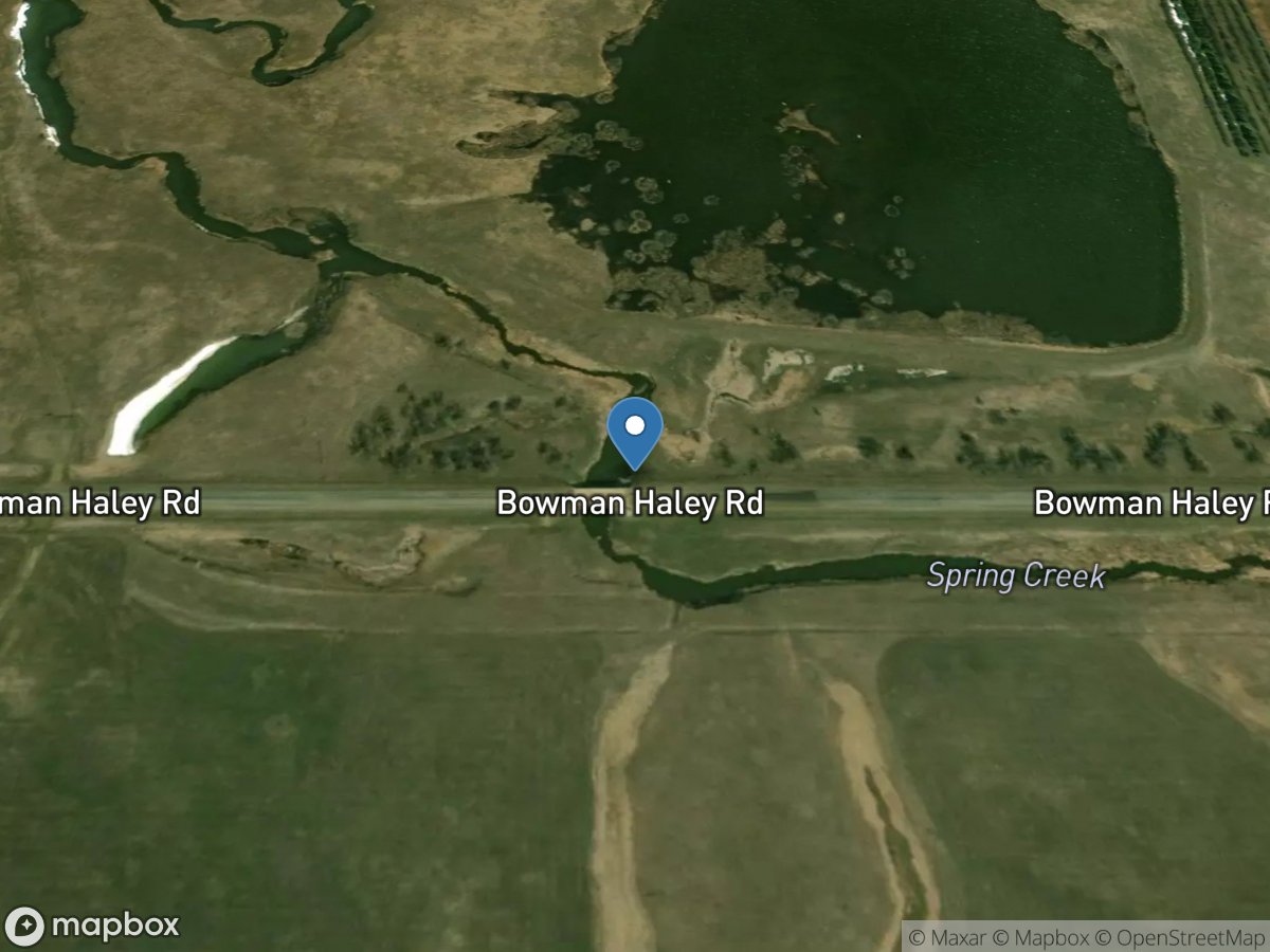 Spring Creek near Haley, ND location