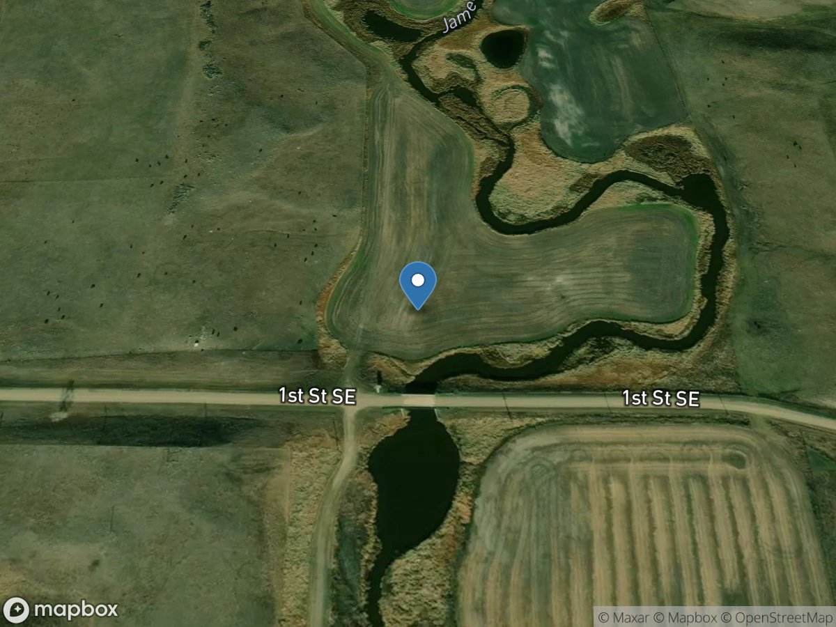 James River above Arrowwood Lake near Kensal, ND location