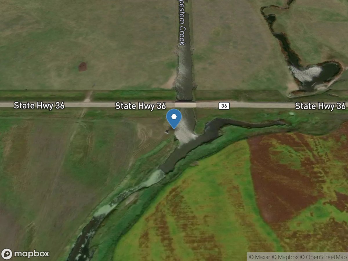 Pipestem Creek near Pingree, ND location