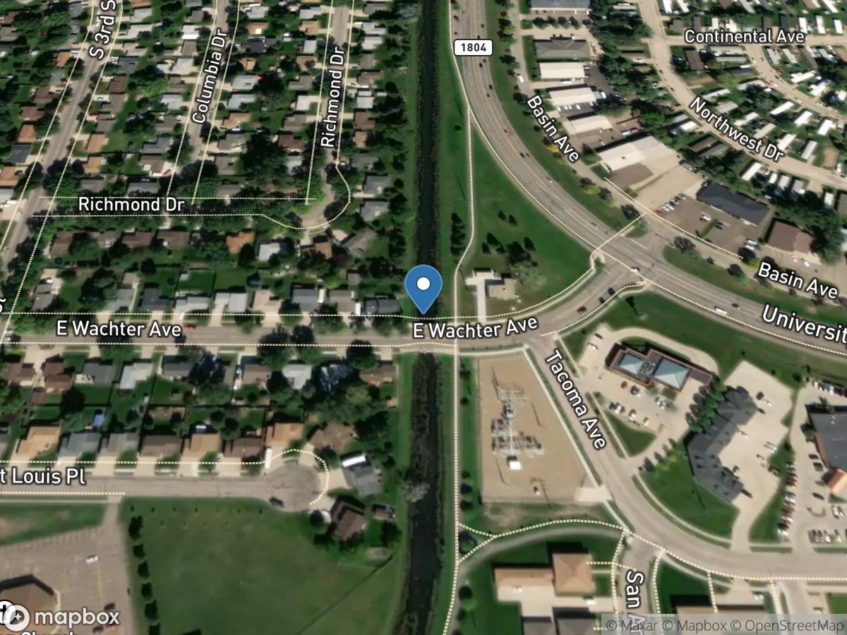 Drain on Wachter Avenue at Bismarck, ND location