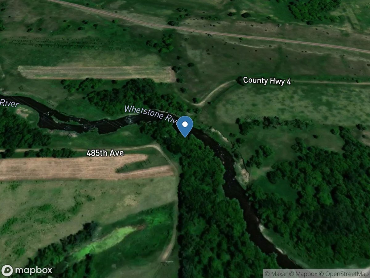 Whetstone River near Big Stone City, SD location