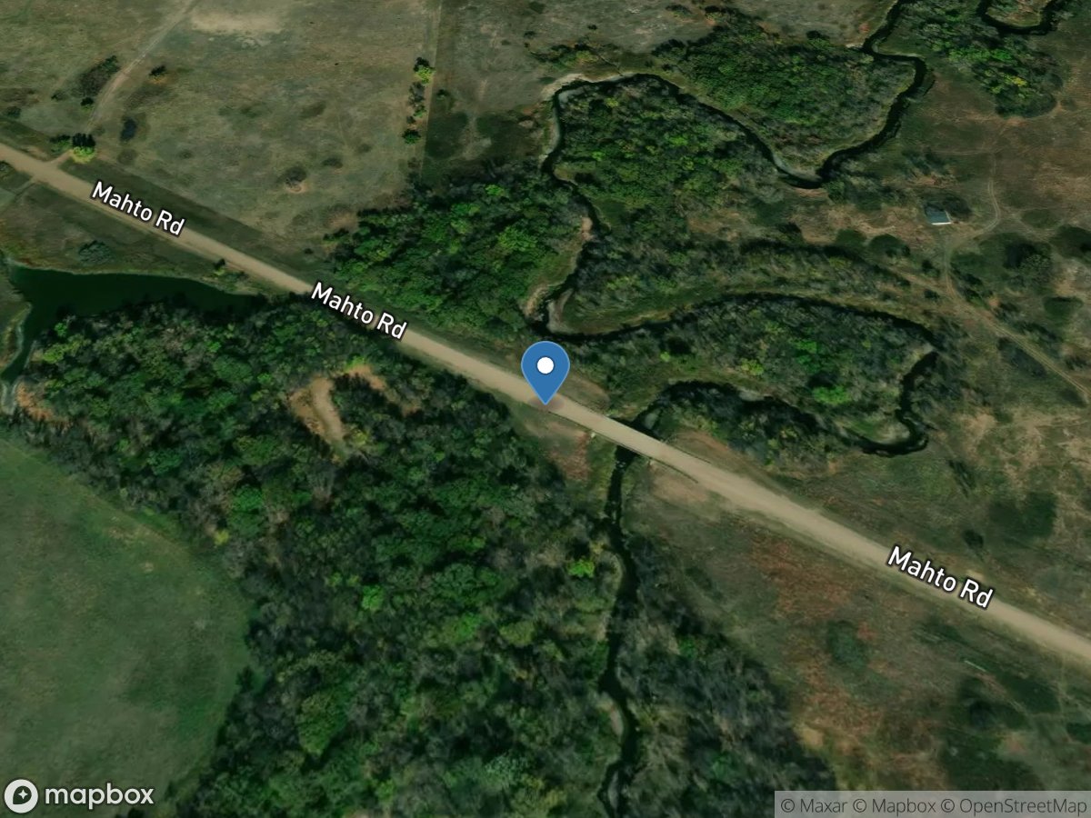 Oak Creek near Rattlesnake Butte near Wakpala, SD location