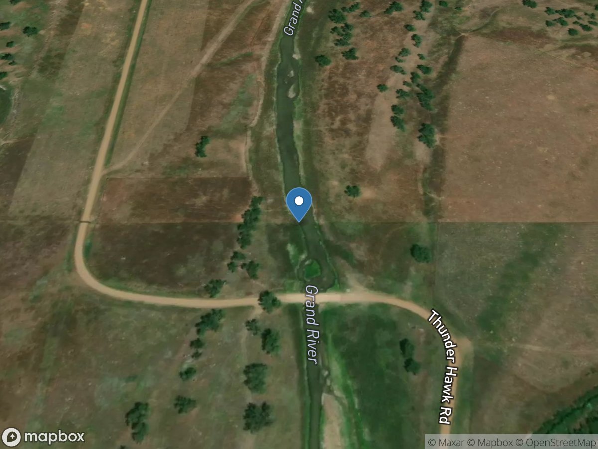 Grand River near Thunder Hawk, SD location