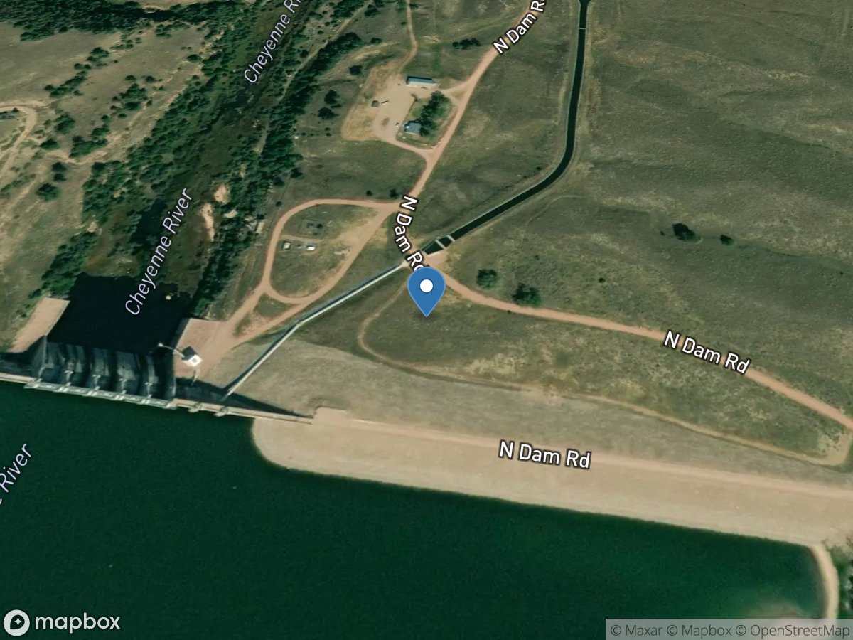 Canal Outlet at Angostura Reservoir near Hot Springs, SD location