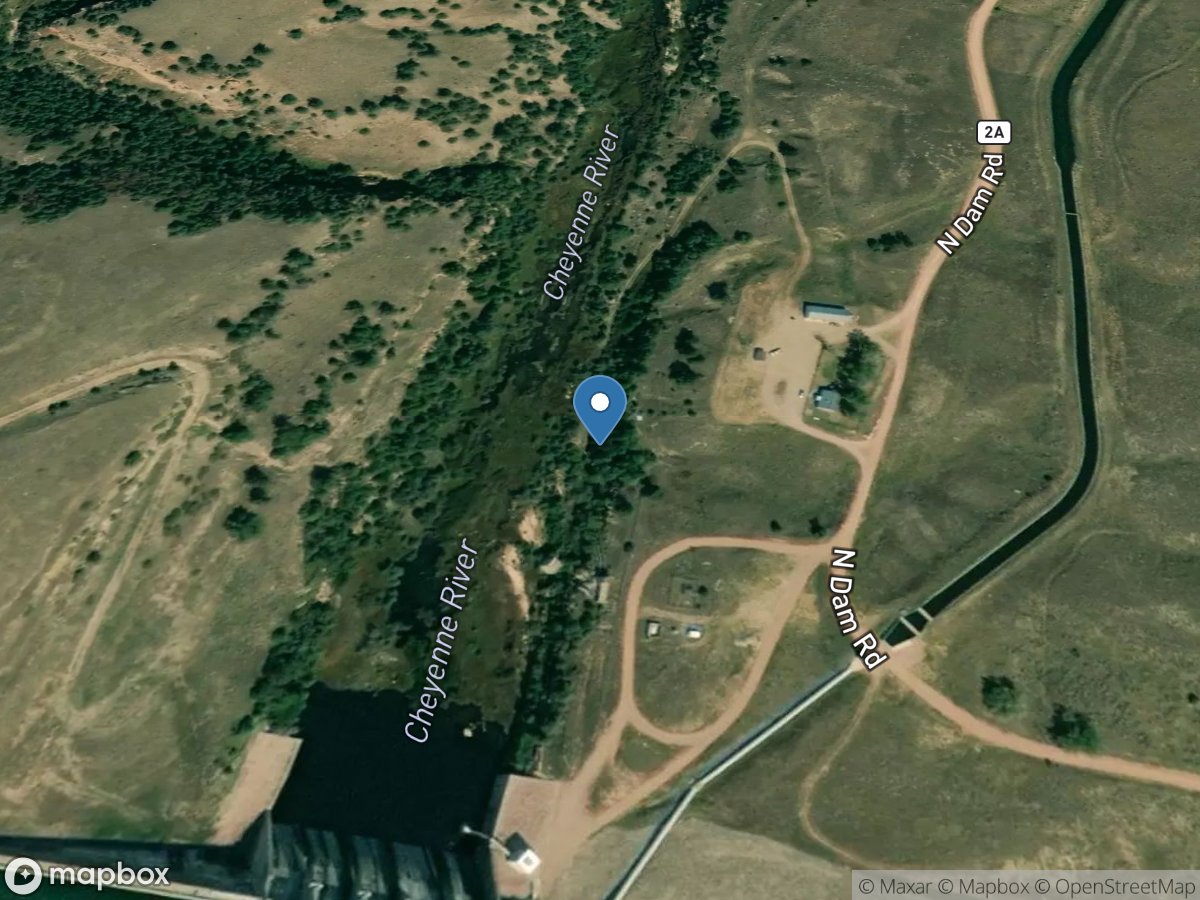 Cheyenne River below Angostura DAM,SD location