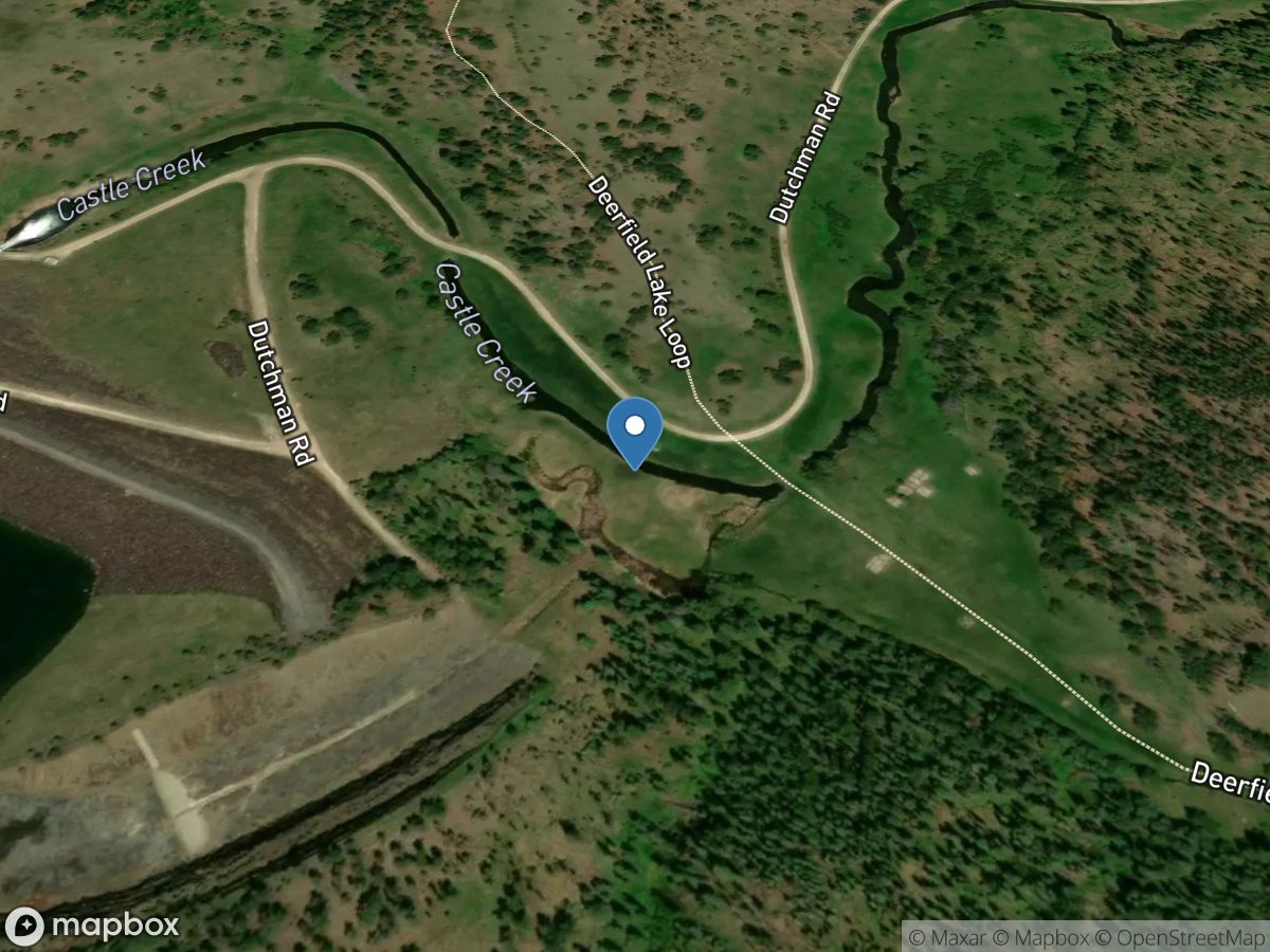 Castle Creek below Deerfield DAM SD location