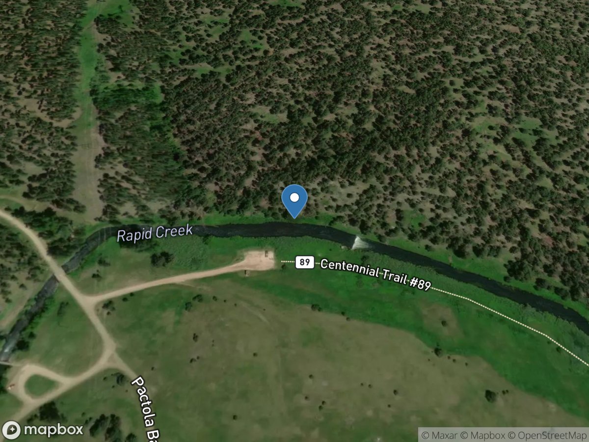 Rapid Creek below Pactola DAM,SD location