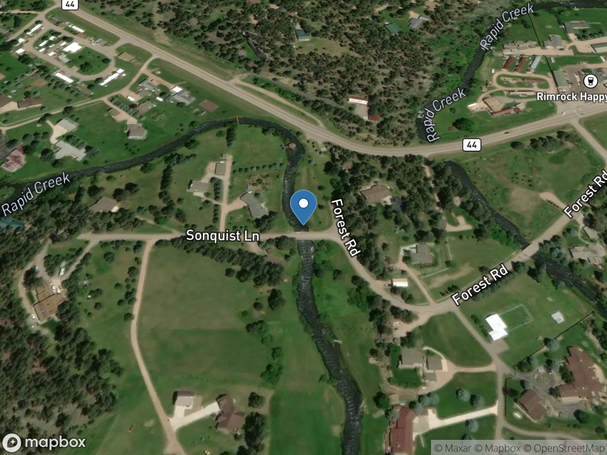 Rapid Creek above Johnson Siding below Pactola DAM,SD location