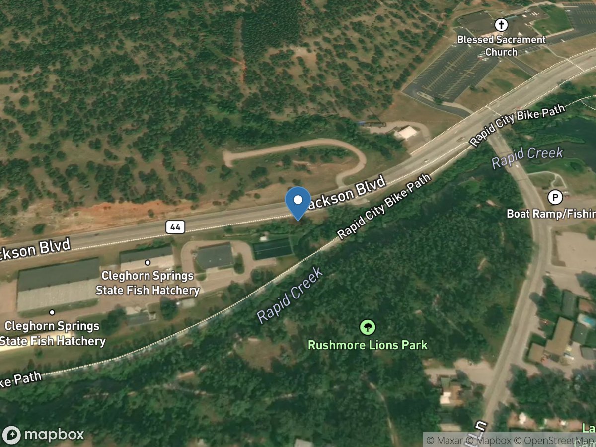 Rapid Creek below Cleghorn Spgs at Rapid City SD location