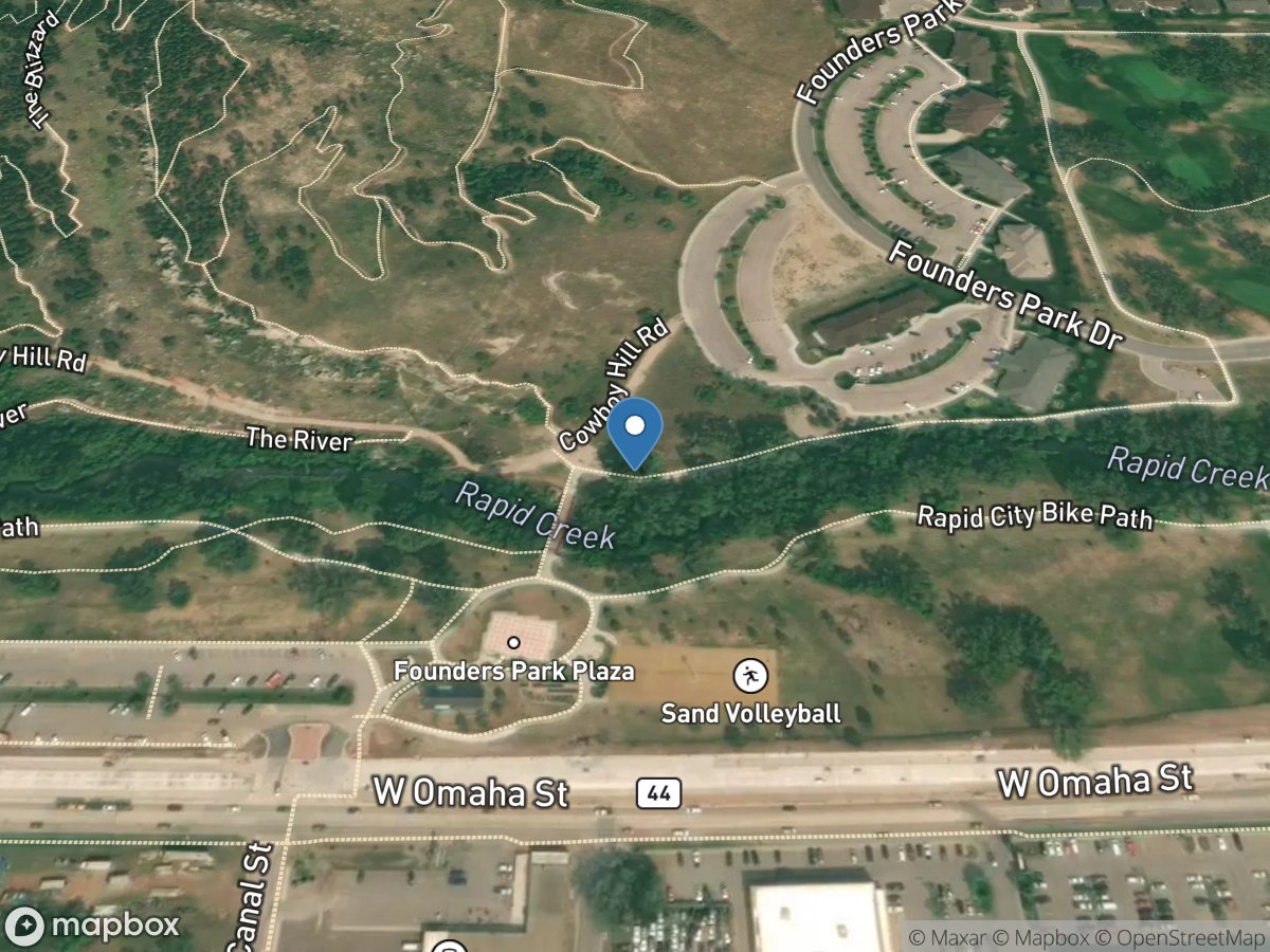 Rapid Creek at Rapid City,SD location