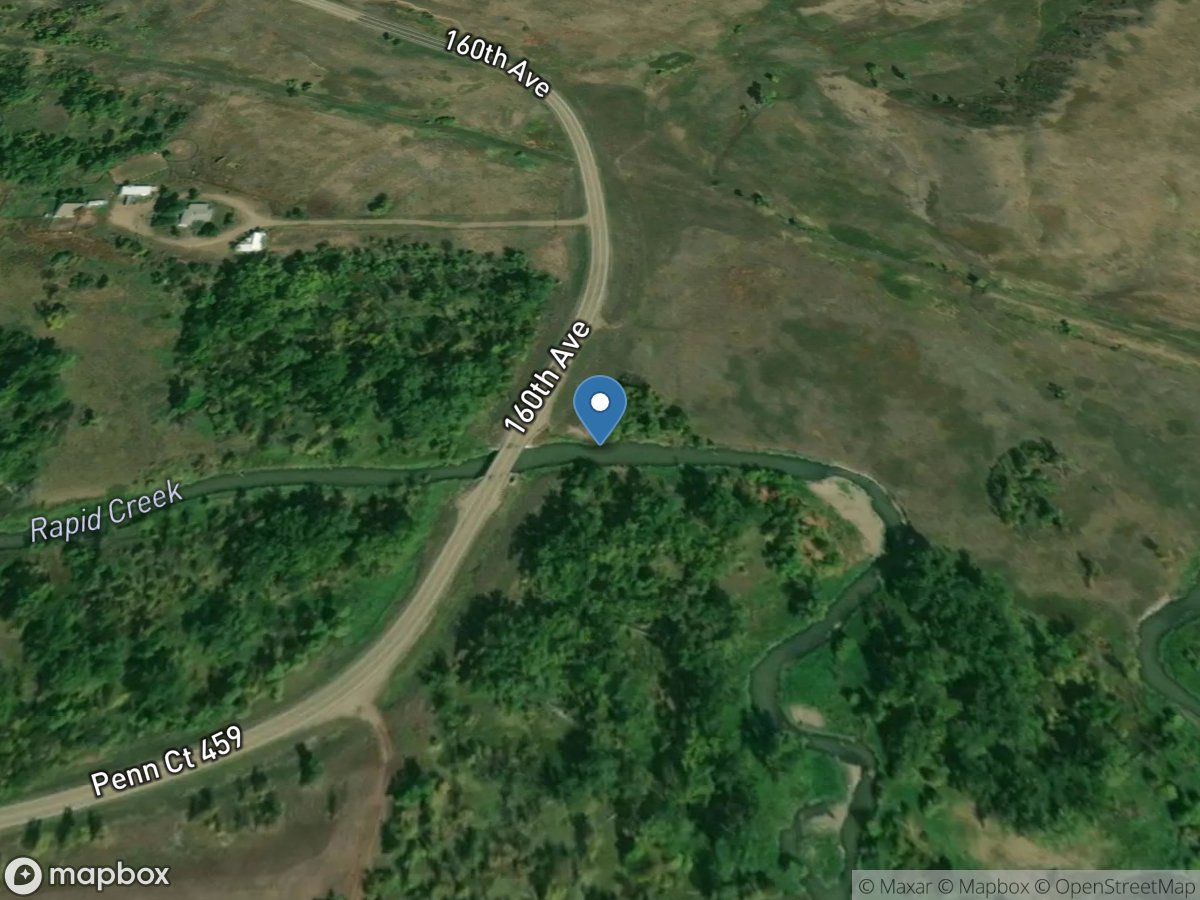 Rapid Creek near Farmingdale,SD location