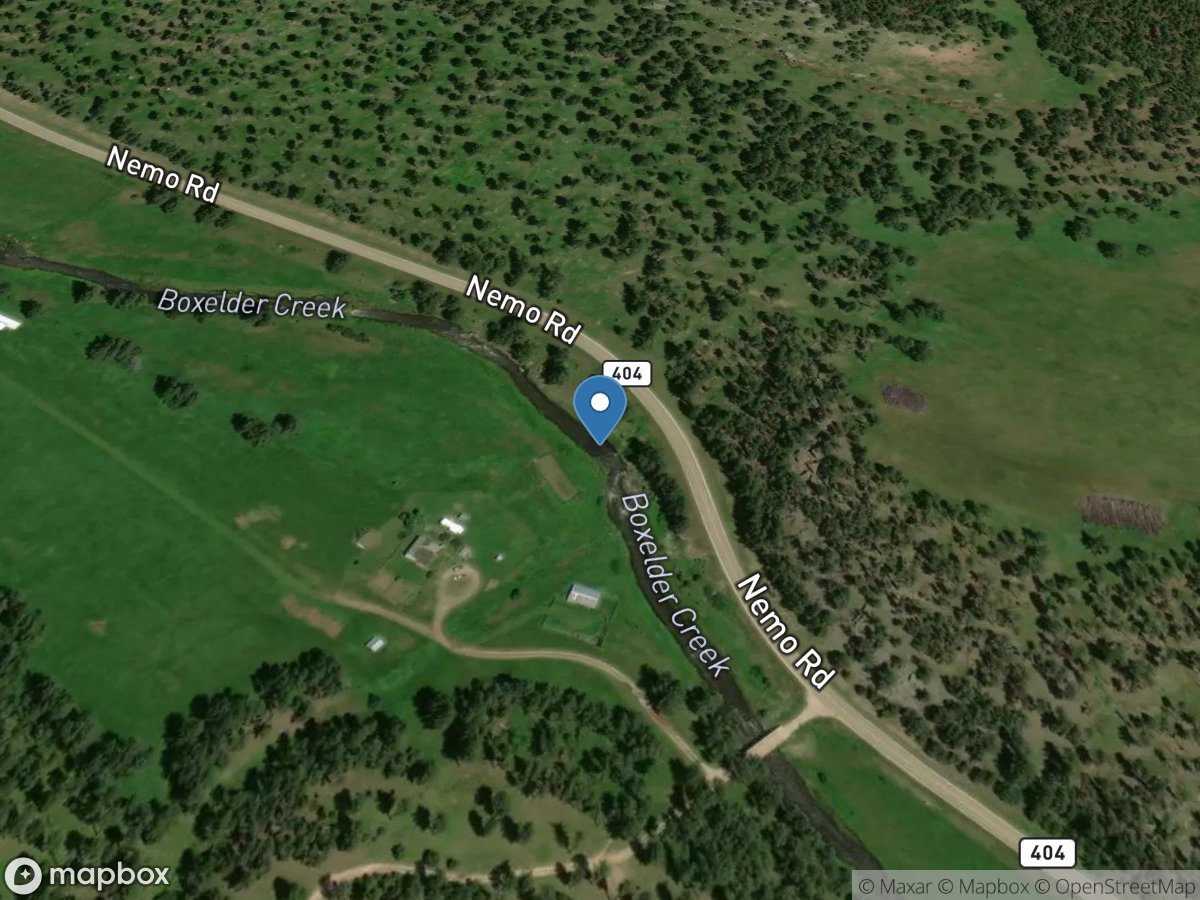 Boxelder Creek near Nemo,SD location