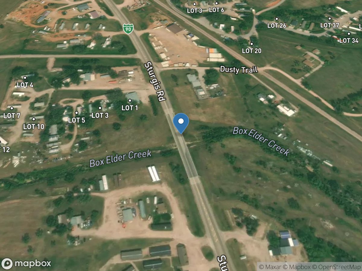 Boxelder Creek near Rapid City,SD location