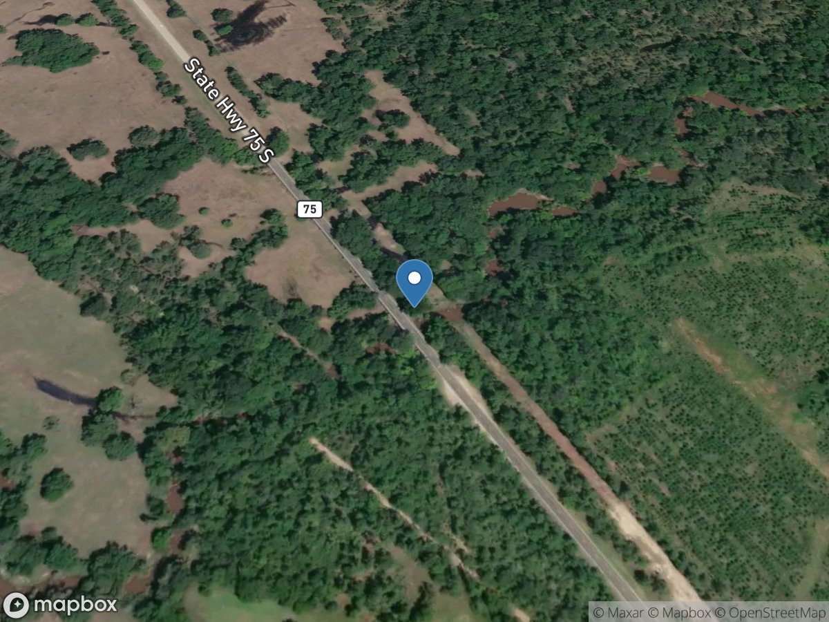 Bedias Creek near Madisonville, TX location