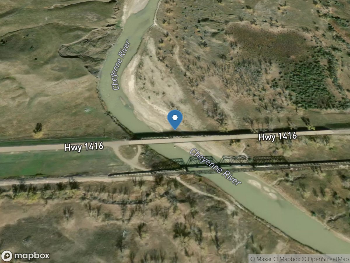Cheyenne River near Wasta, SD location