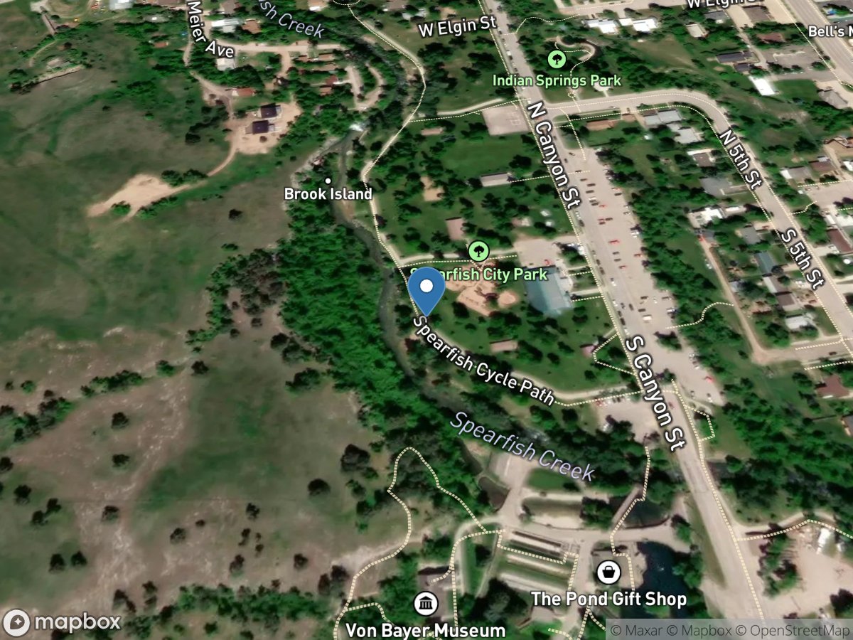 Spearfish Creek at Spearfish,SD location